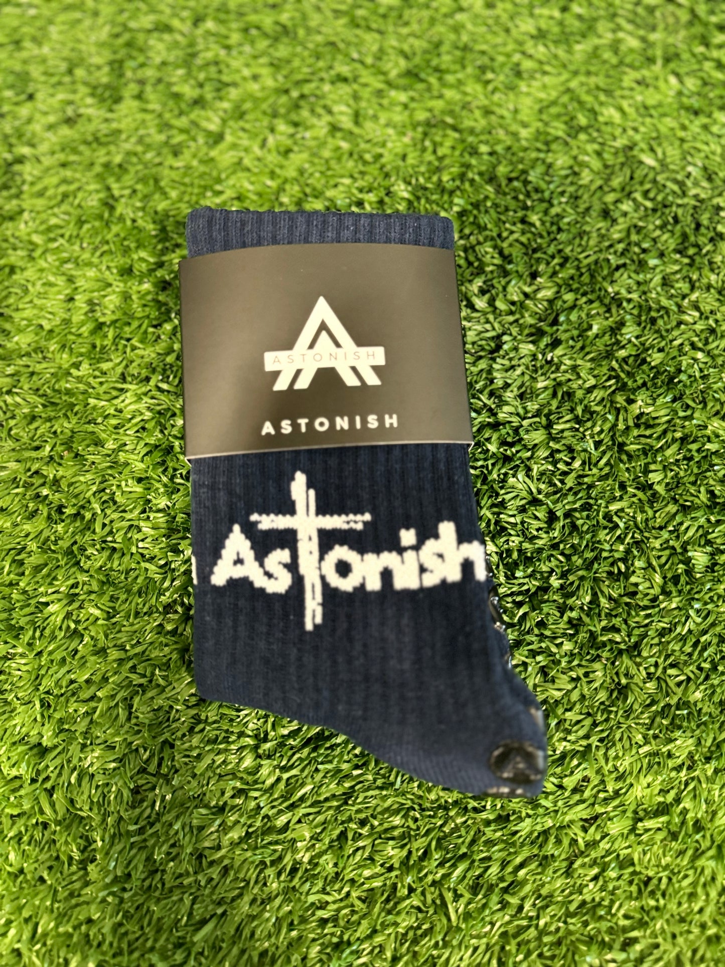 Faith ✝️ Navy Blue Grip Socks