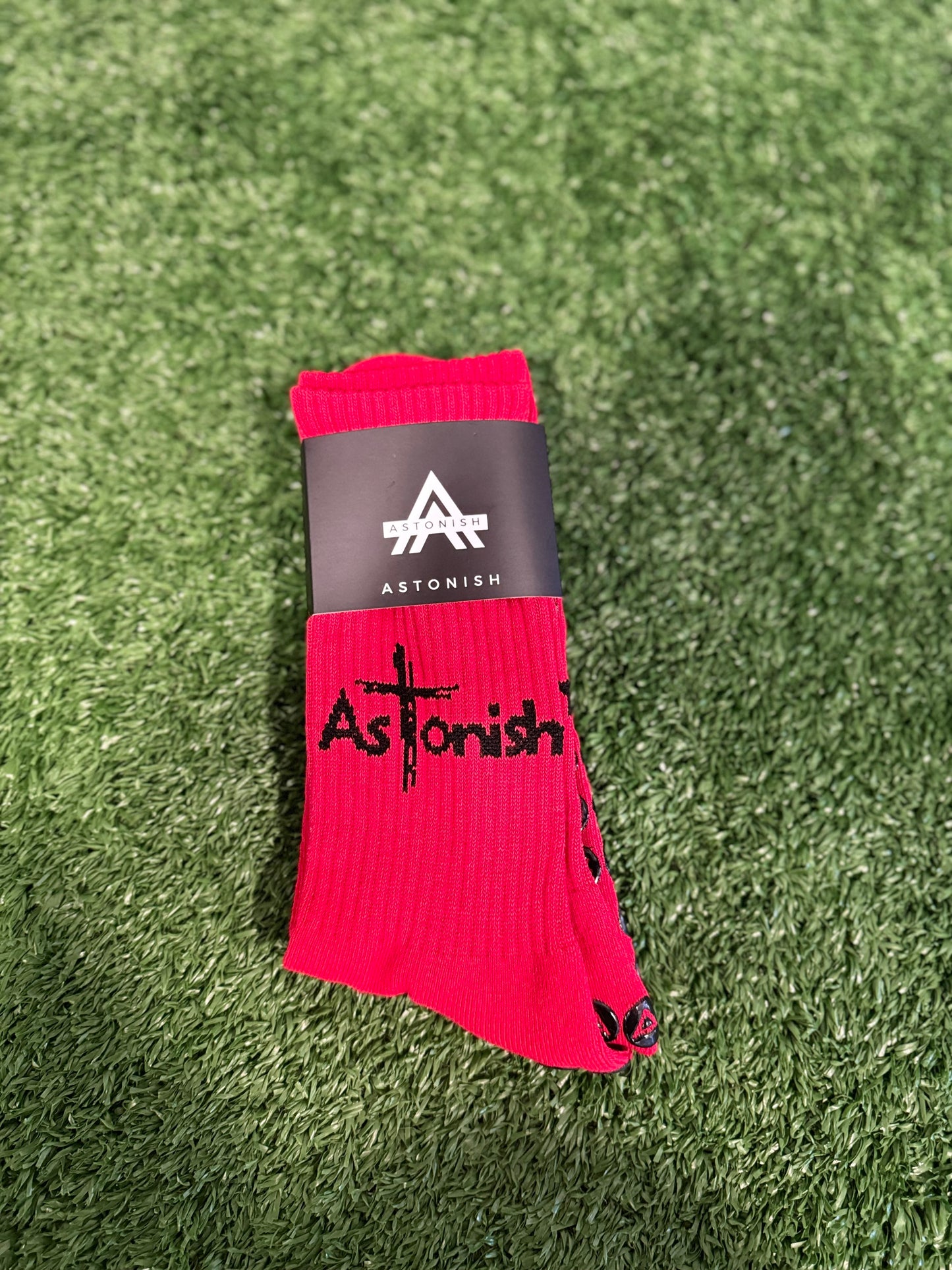 Faith ✝️ Red Grip Socks