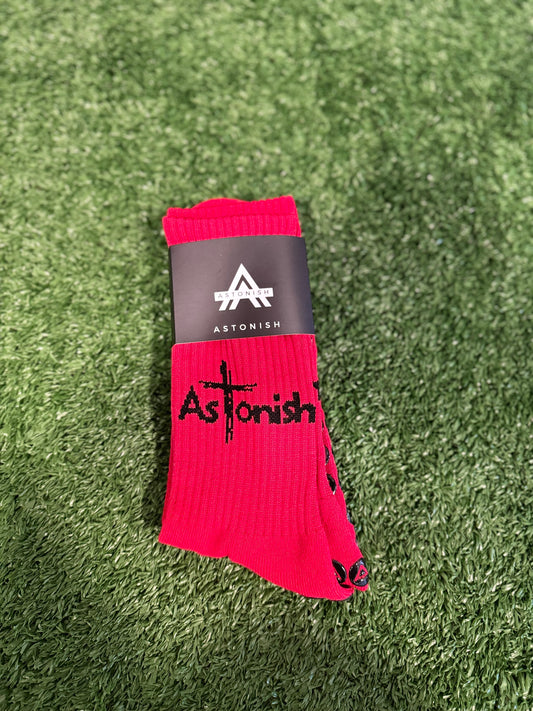 Faith ✝️ Red Grip Socks