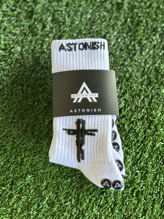 Faith II ✝️ White Grip Socks