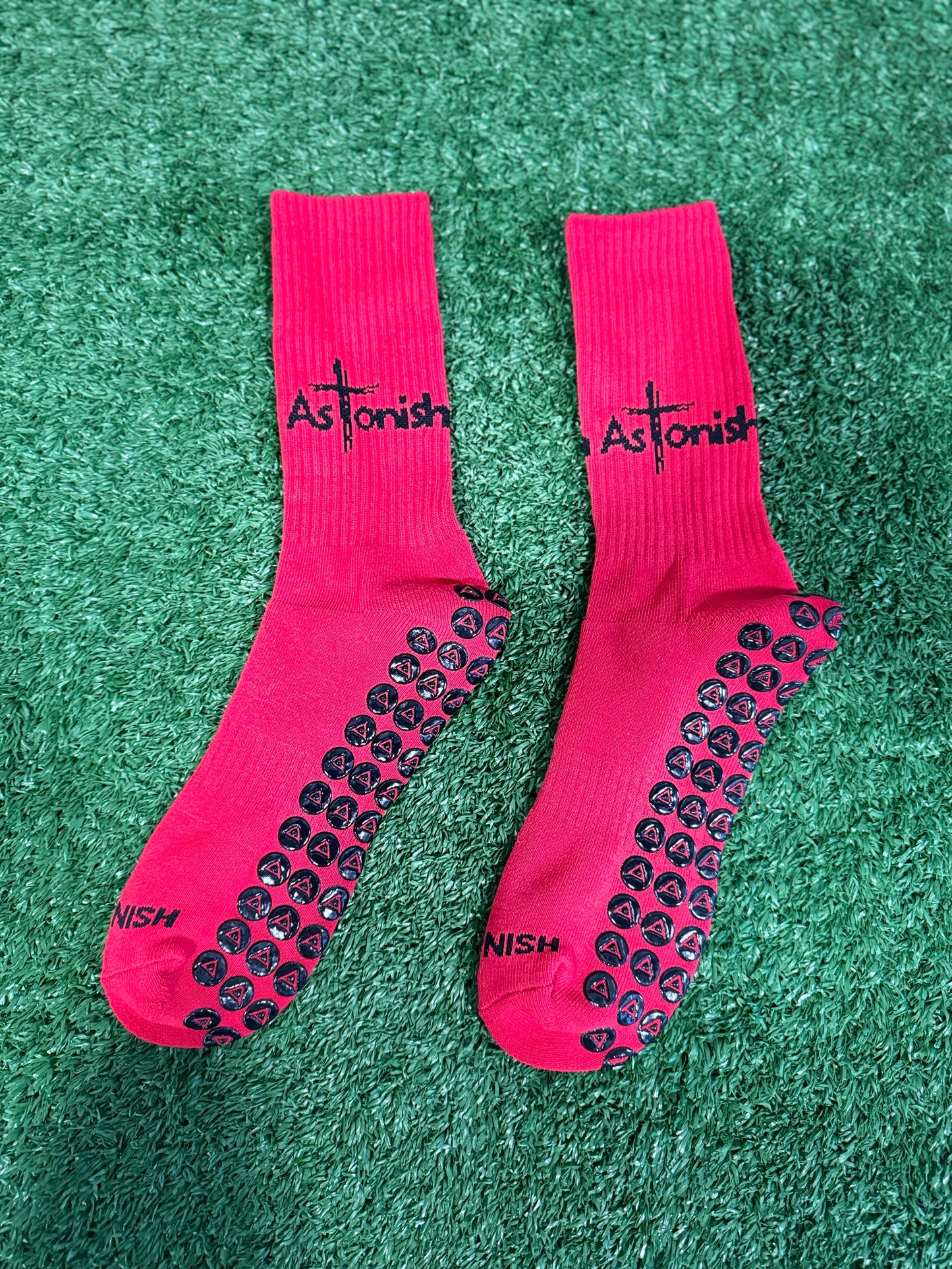 Faith ✝️ Red Grip Socks